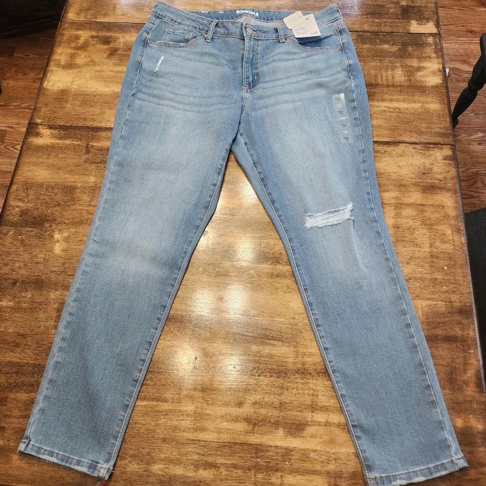 NWT Womens Sonoma Jeans 16R Skinny Everyday Jean
